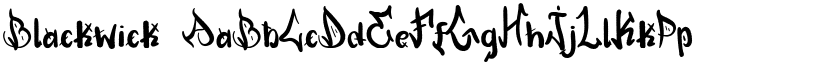 Blackwick font