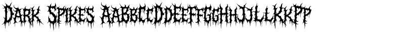 Dark Spikes font
