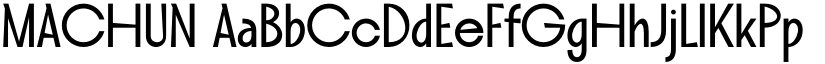 MACHUN font download