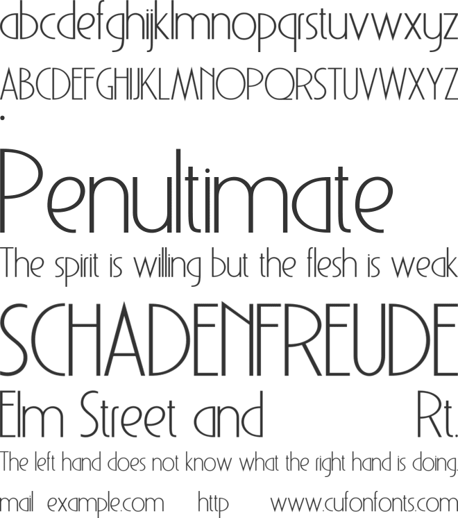 GRANDE MONICA font preview