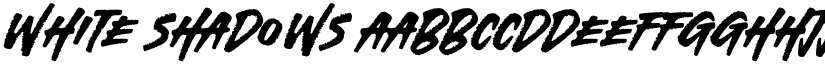 White Shadows font