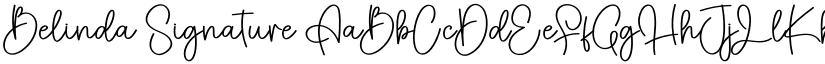 Belinda Signature font download