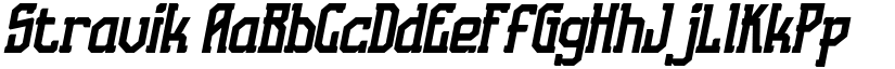 Stravik font