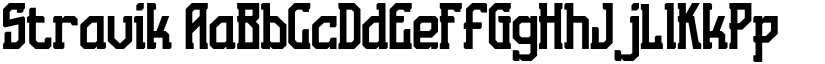 Stravik font