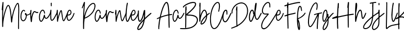 Moraine Parnley font download