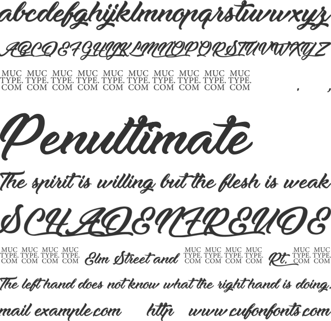 History come font preview