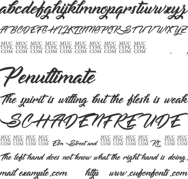 Rechoco font preview