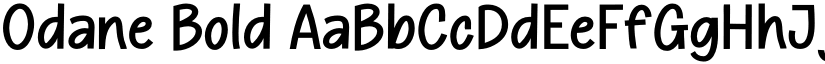 Odane Bold font