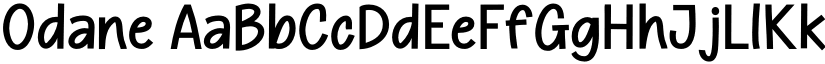 Odane font