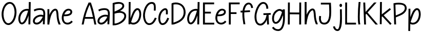 Odane font