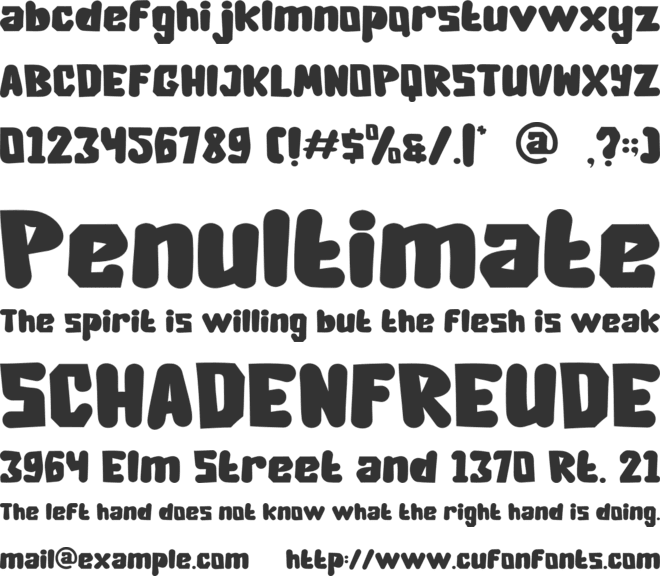 Cheezy Time font preview