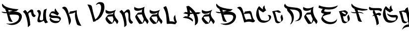 Brush Vandal font
