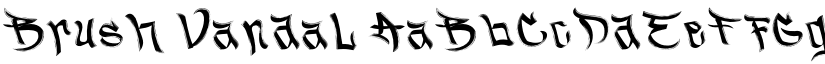 Brush Vandal font