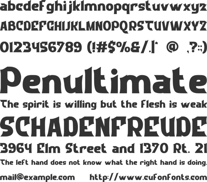 Boldra font preview