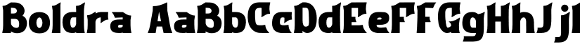 Boldra font