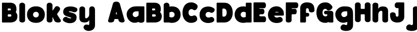 Bloksy font