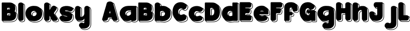 Bloksy font