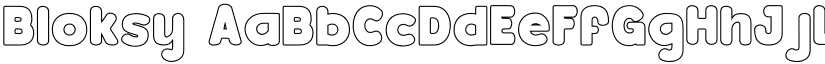 Bloksy font