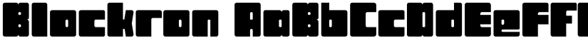 Blockron font download