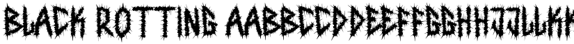 Black Rotting font