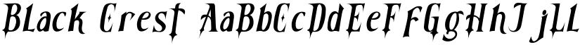 Black Crest font