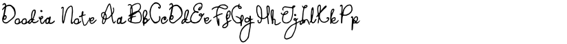 Doodia Note font download