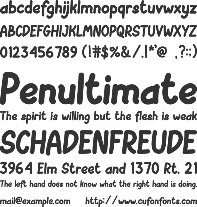 Oktabroom font preview