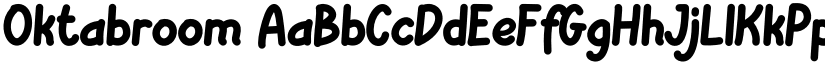 Oktabroom font download