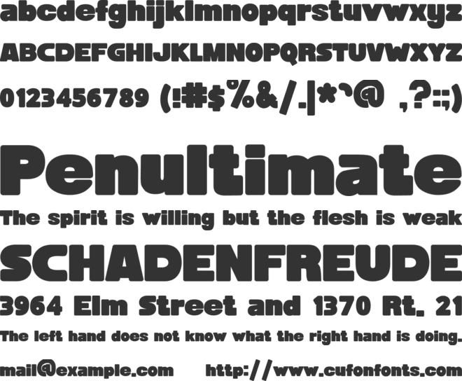 LUEMU font preview