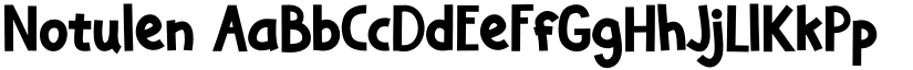 Notulen font