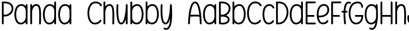 Panda Chubby font download