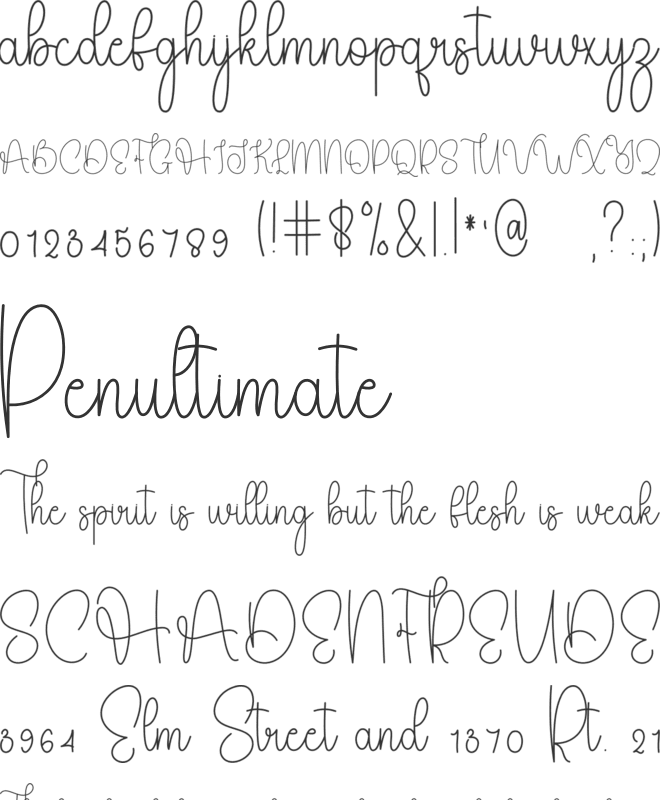 Highland Farmhouse font preview