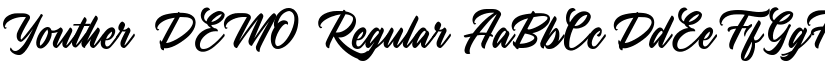 Youther DEMO Regular font