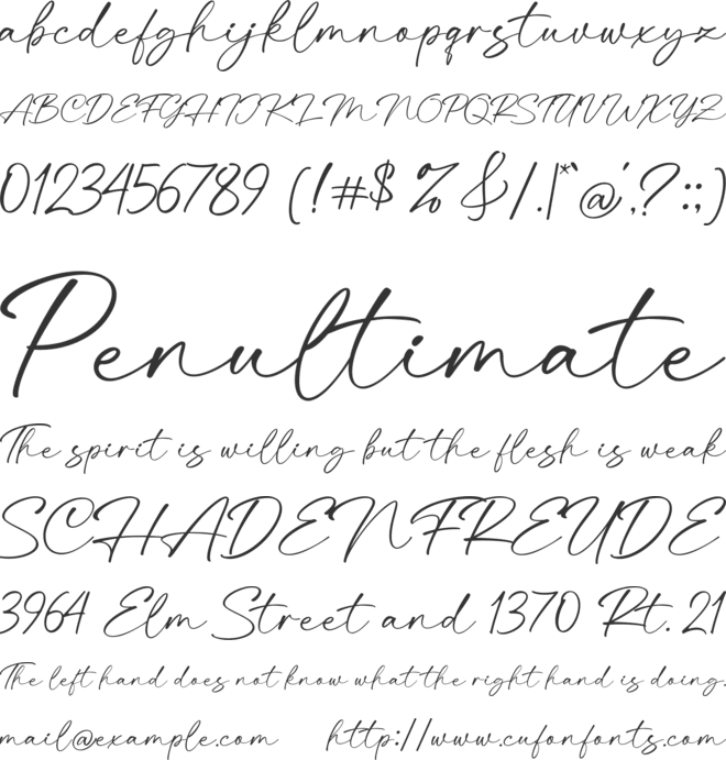 Dialtones font preview