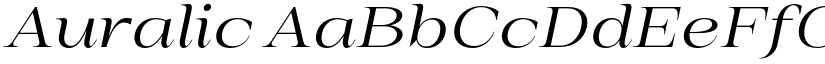 Auralic font