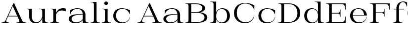 Auralic font