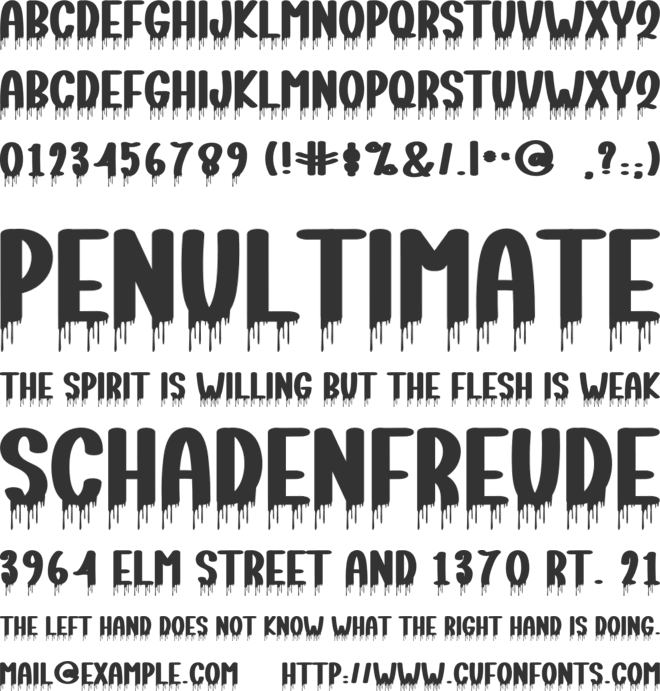 Night Ghost font preview