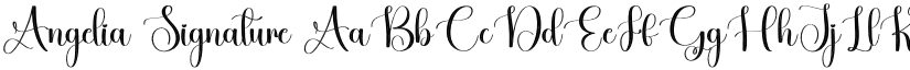 Angelia Signature font download