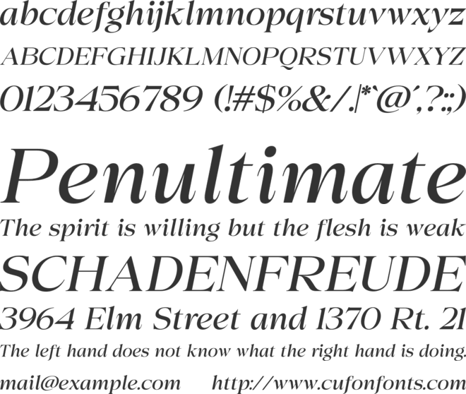 Colitez Serif font preview