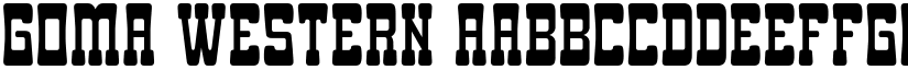 Goma Western font download