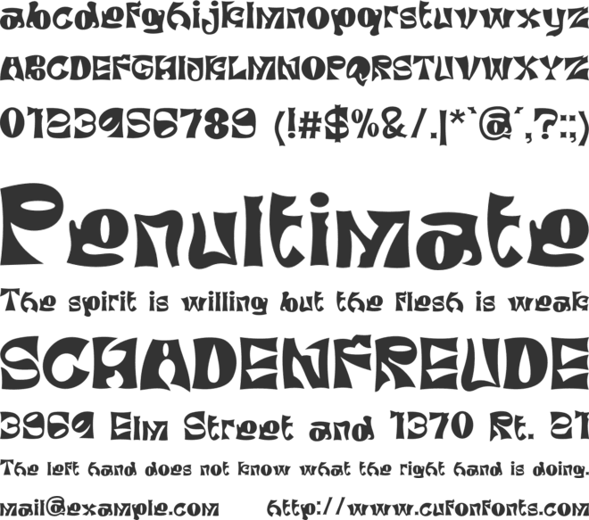 Spok Creps font preview