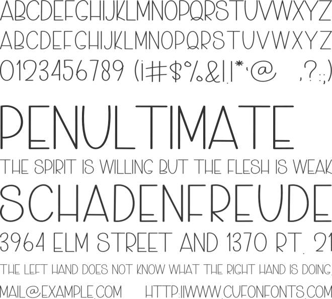 Tropical Handmade font preview