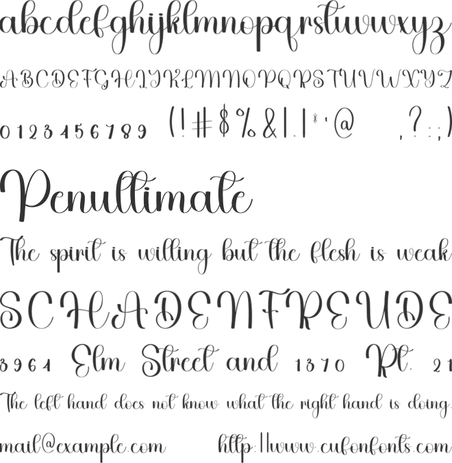 Jungle Highland font preview