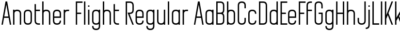 Another Flight Regular font