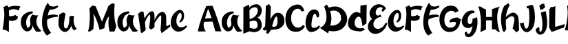 Fafu Mame font download