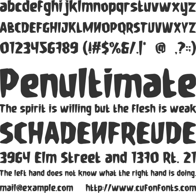 Fearist font preview