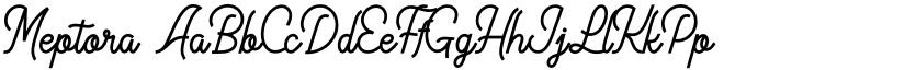 Meptora font