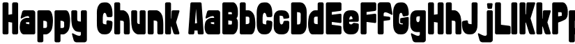 Happy Chunk font