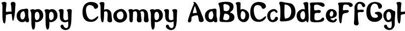 Happy Chompy font download