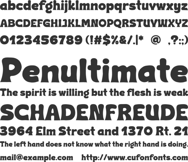 Groopa font preview